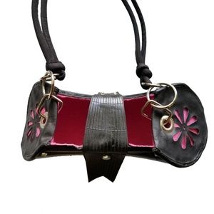 Pink ♻️ Recycled Tire Flower Tote